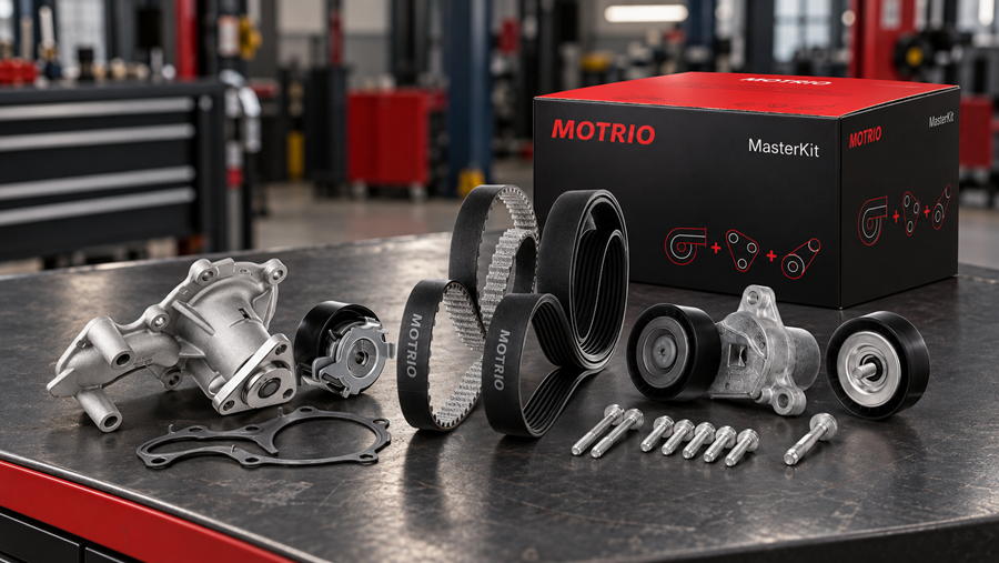 Motrio MasterKit regroupe l'entretien des courroies