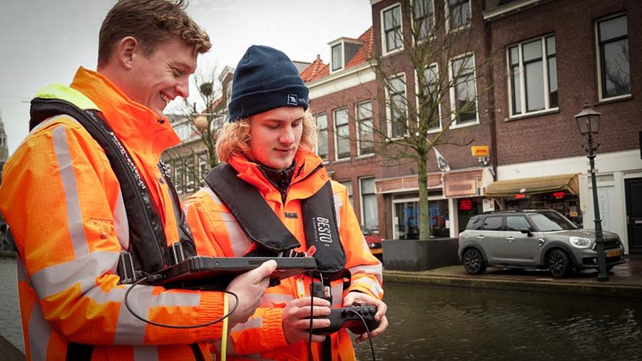 Drone als meetplatform voor inspecties onder water