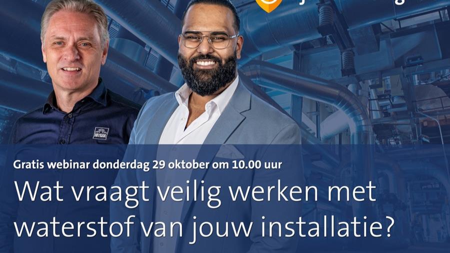Hitma-webinar: Veilig werken met waterstof – detectie en drukbeveiliging