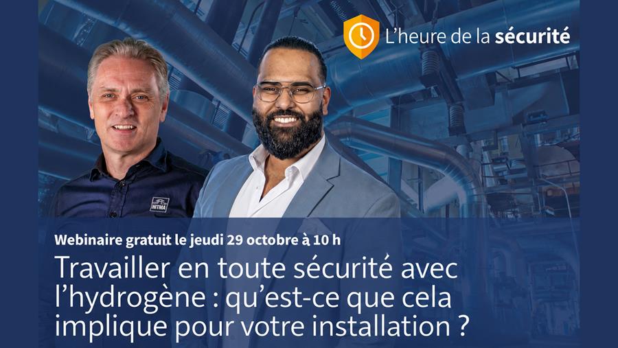 Webinaire Hitma : Travailler en toute sécurité avec l'hydrogène – détection et protection contre la surpression