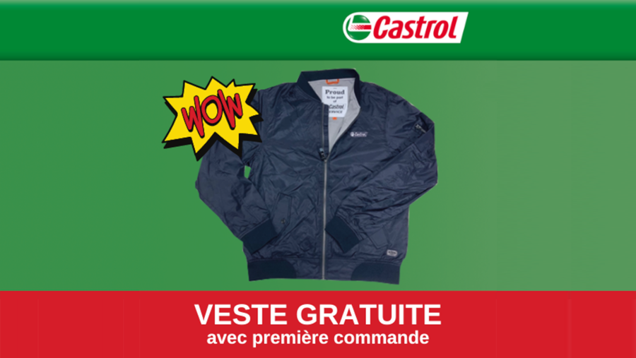 Devenez client et recevez une veste Castrol exclusive