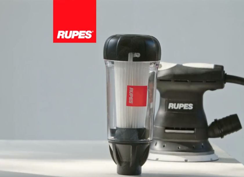 Ponceuses RUPES: Plus de sécurité pour l’utilisateur  grâce à une émission de poussière minimale.