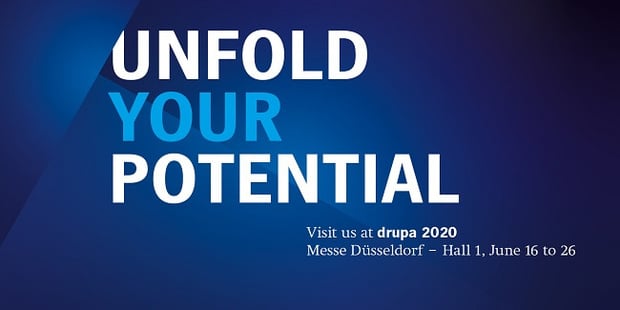 Bienvenue à la drupa 2020. À Düsseldorf et Wiesloch-Walldorf