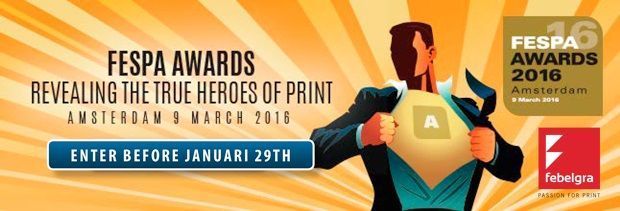FESPA Awards: participation gratuite pour les membres de Febelgra